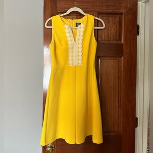 yellow cocktail dress